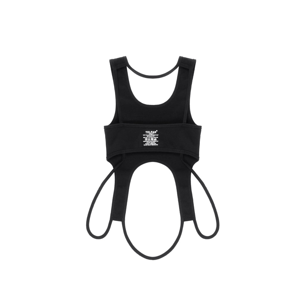 Infinity Cropped Halter - Black - Tops & T-Shirts