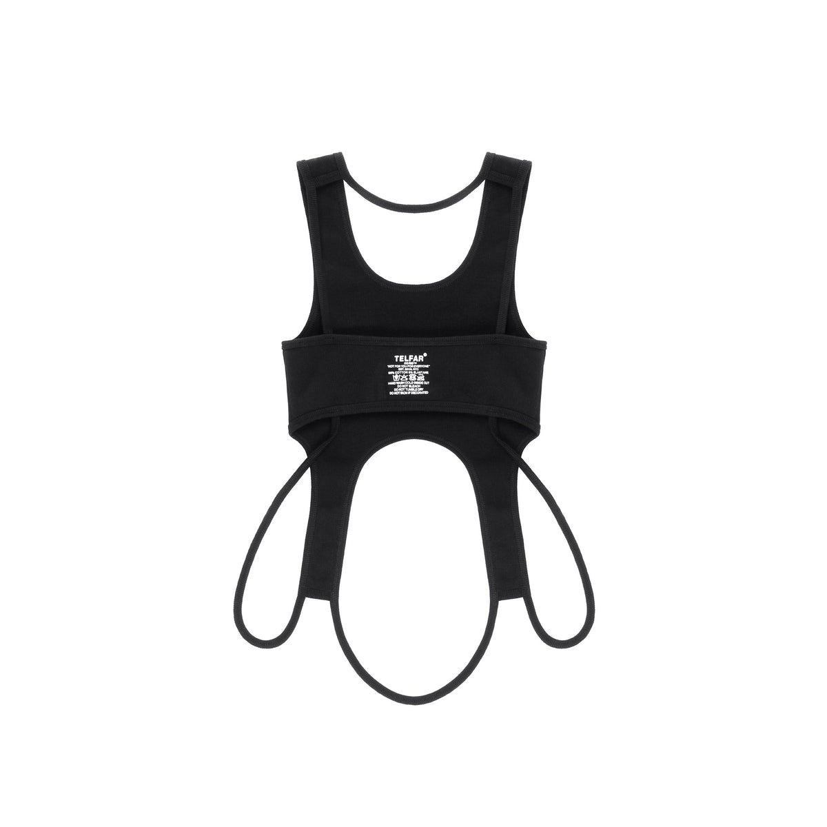 Infinity Cropped Halter - Black - Tops & T-Shirts