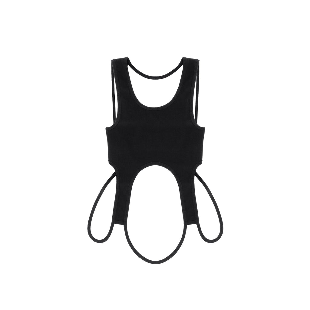 Infinity Cropped Halter - Black - Tops & T-Shirts