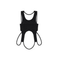 Infinity Cropped Halter - Black - Tops & T-Shirts