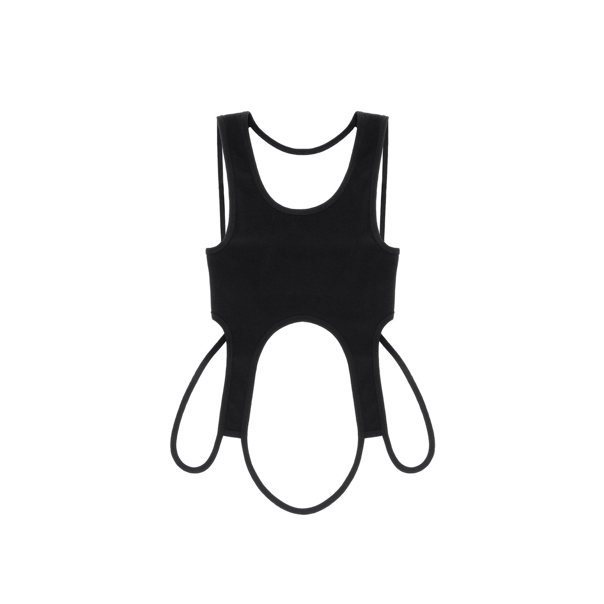 Infinity Cropped Halter - Black - Tops & T-Shirts