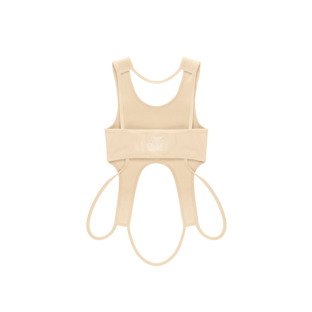 Infinity Cropped Halter - Cream - Tops & T-Shirts