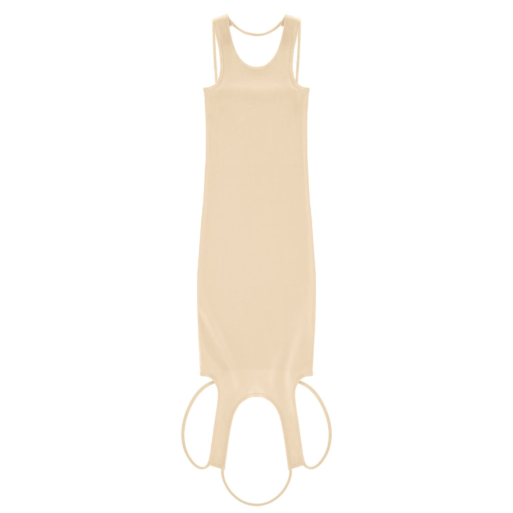 Infinity Halter Tunic - Cream - Dresses & Skirts