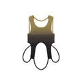 Ombre Cropped Halter - Drab/Black - Tops & T-Shirts
