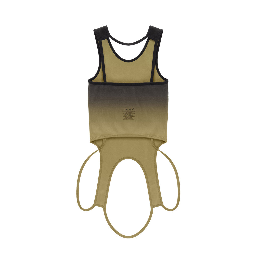 Ombre Infinity Halter Tank - Black/Drab - Tops & T-Shirts
