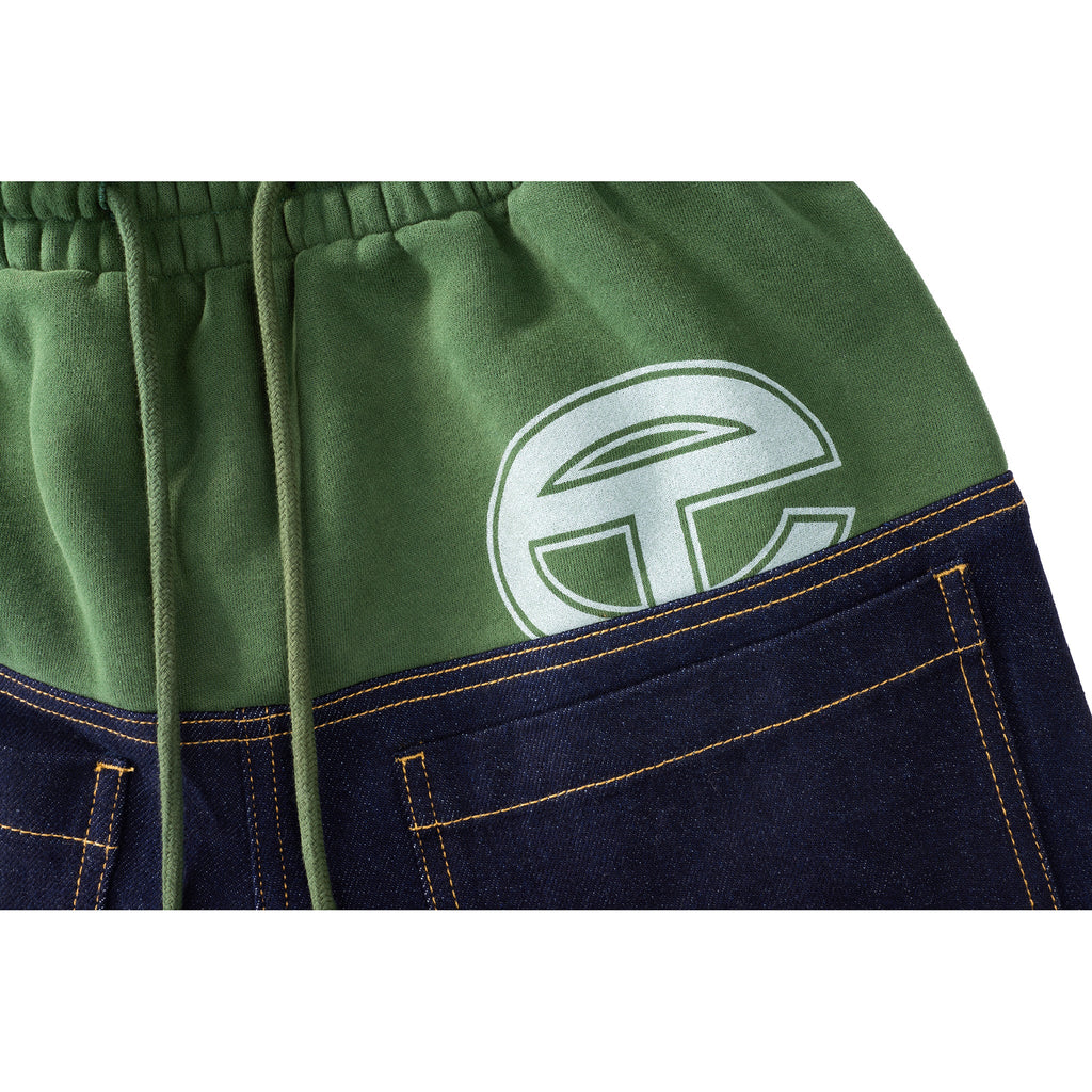 Saggy Sweat Jean - Blue/Drab - Pants & Shorts