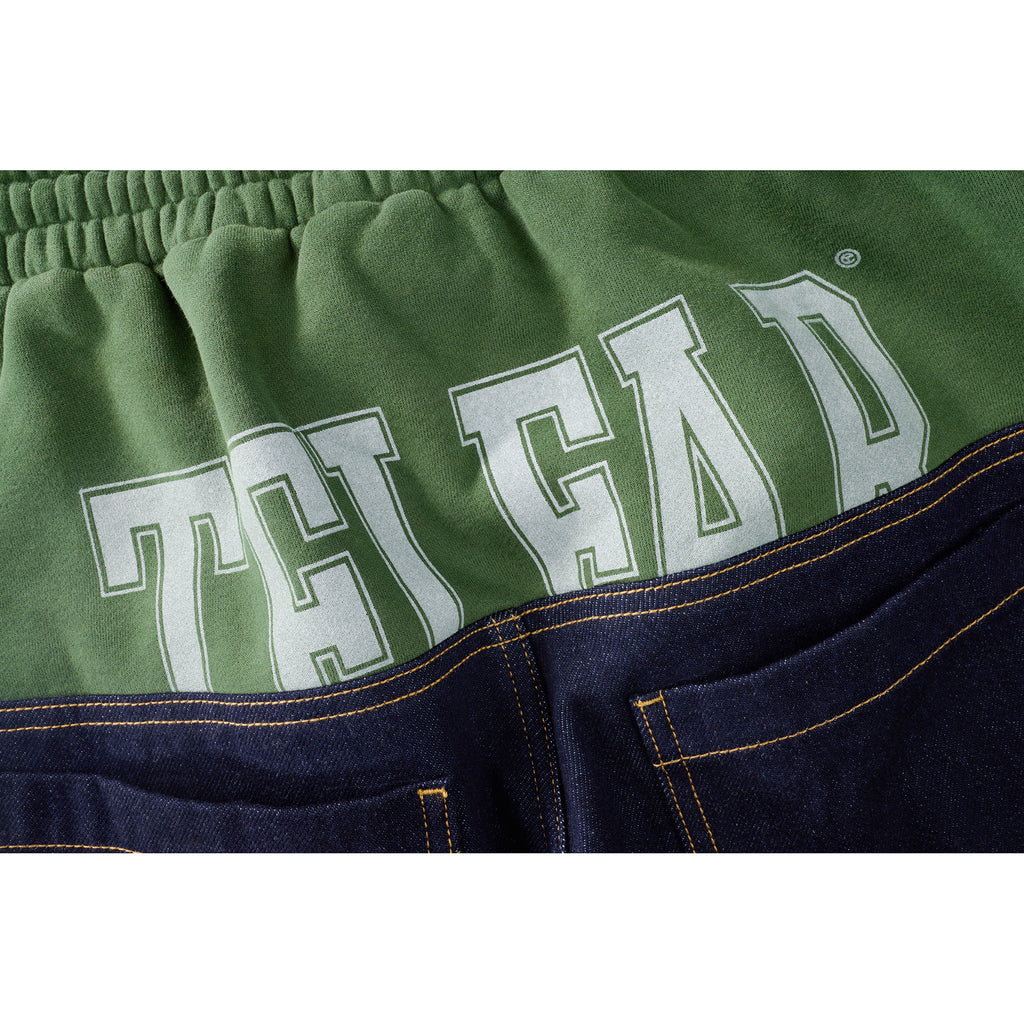 Saggy Sweat Jean - Blue/Drab - Pants & Shorts