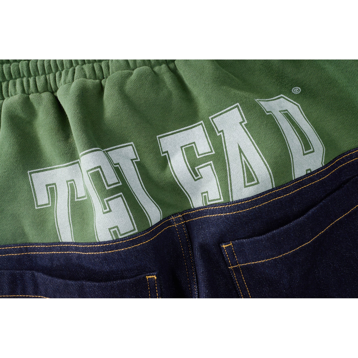 Saggy Sweat Jean - Blue/Drab - Pants & Shorts