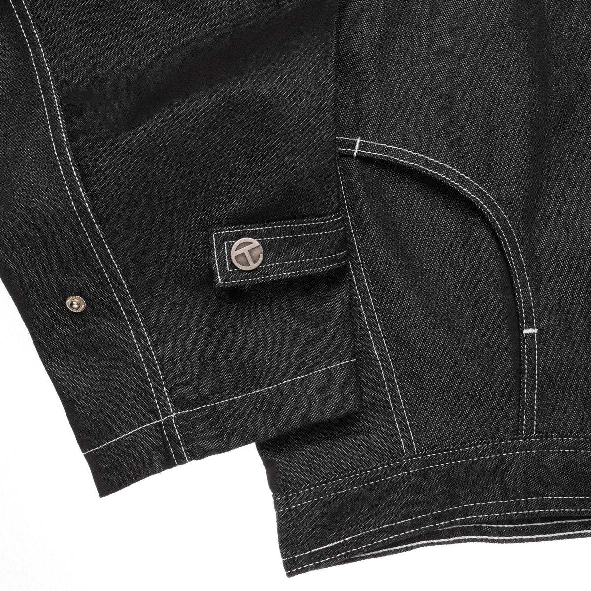 Sharkskin Cowl-Neck Coat - Black - Jackets & Outerwear