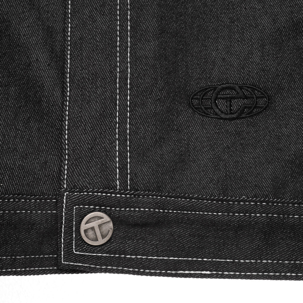 Sharkskin Cowl-Neck Coat - Black - Jackets & Outerwear