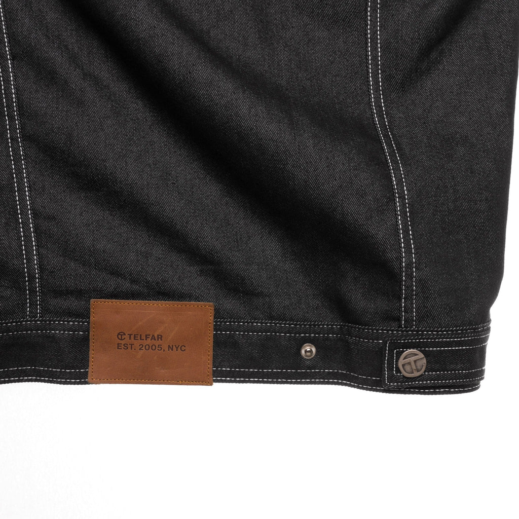 Sharkskin Cowl-Neck Coat - Black - Jackets & Outerwear