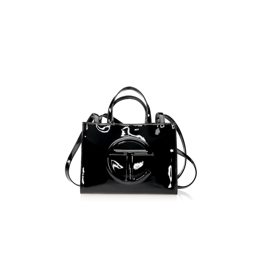Shmedium Shopping Bag - Black Patent - Shopping Bags & Shoppers