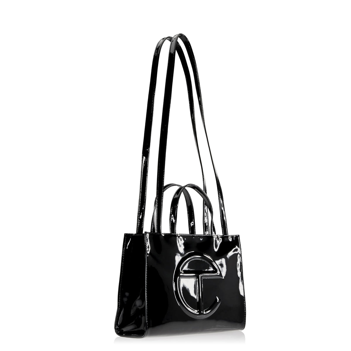Shmedium Shopping Bag - Black Patent - Shopping Bags & Shoppers