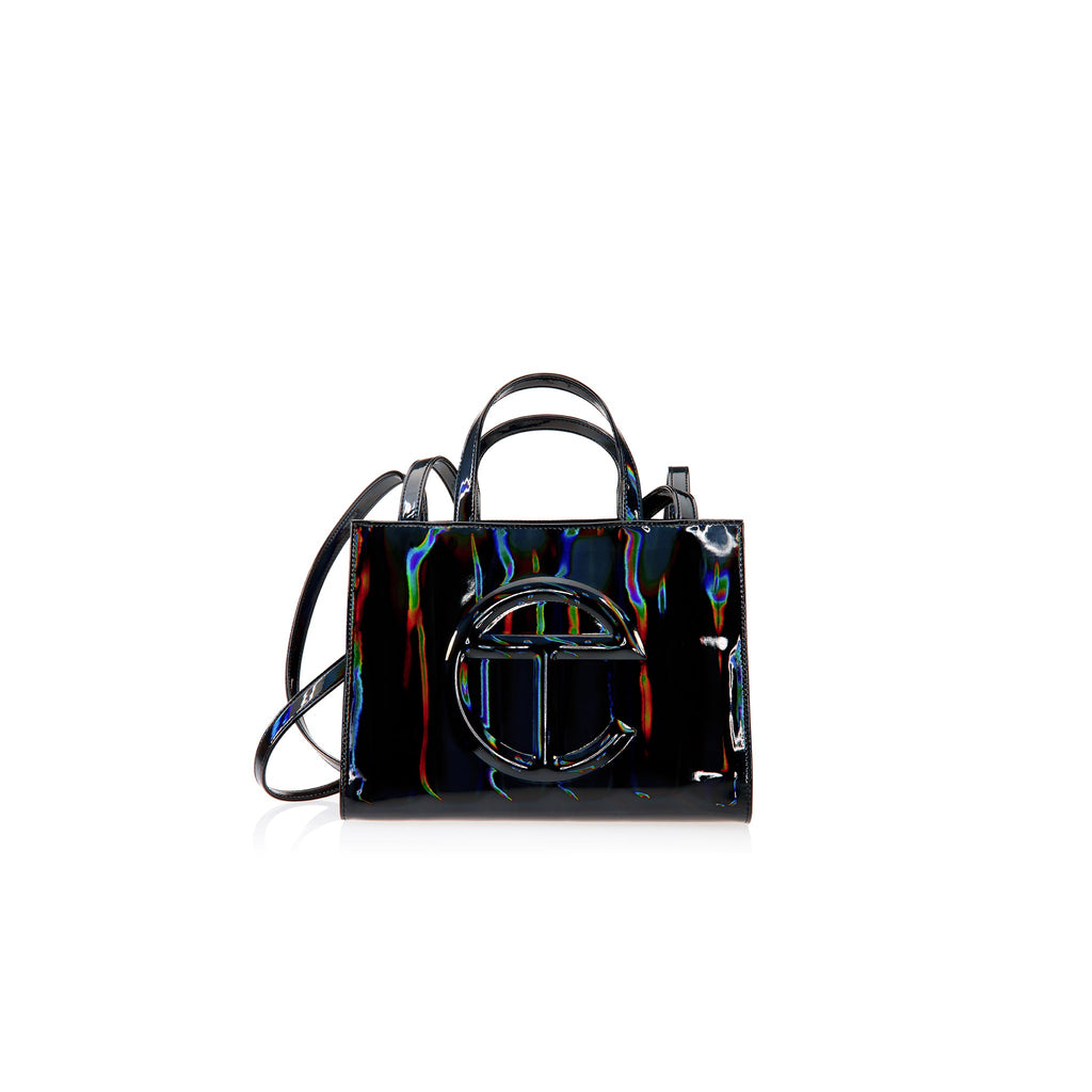 Shmedium Shopping Bag - Black Rainbow - Shopping Bags & Shoppers