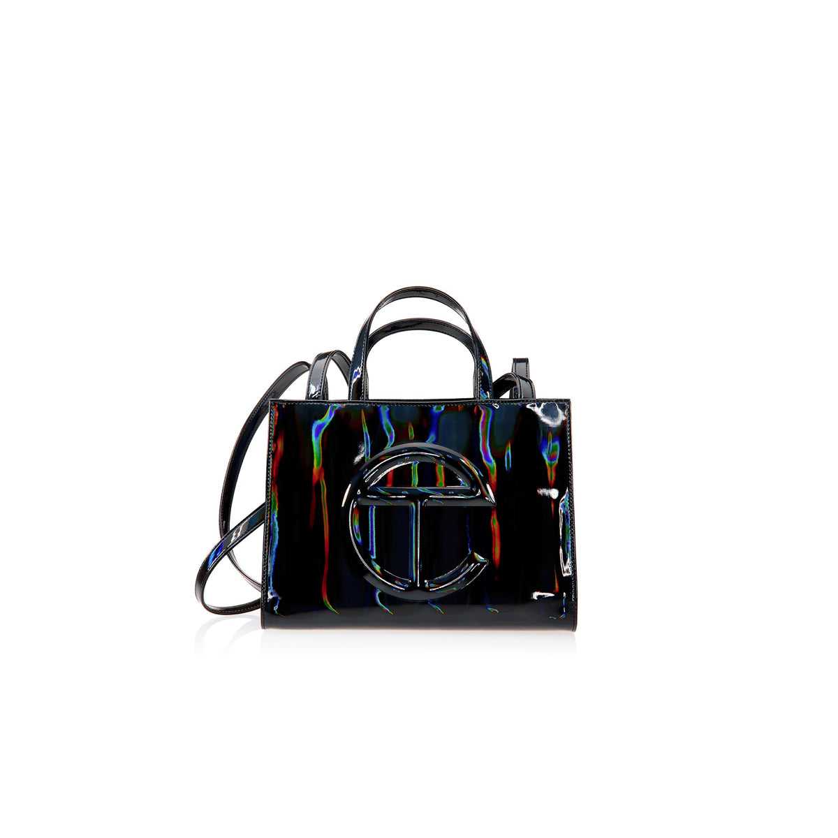 Shmedium Shopping Bag - Black Rainbow - Shopping Bags & Shoppers
