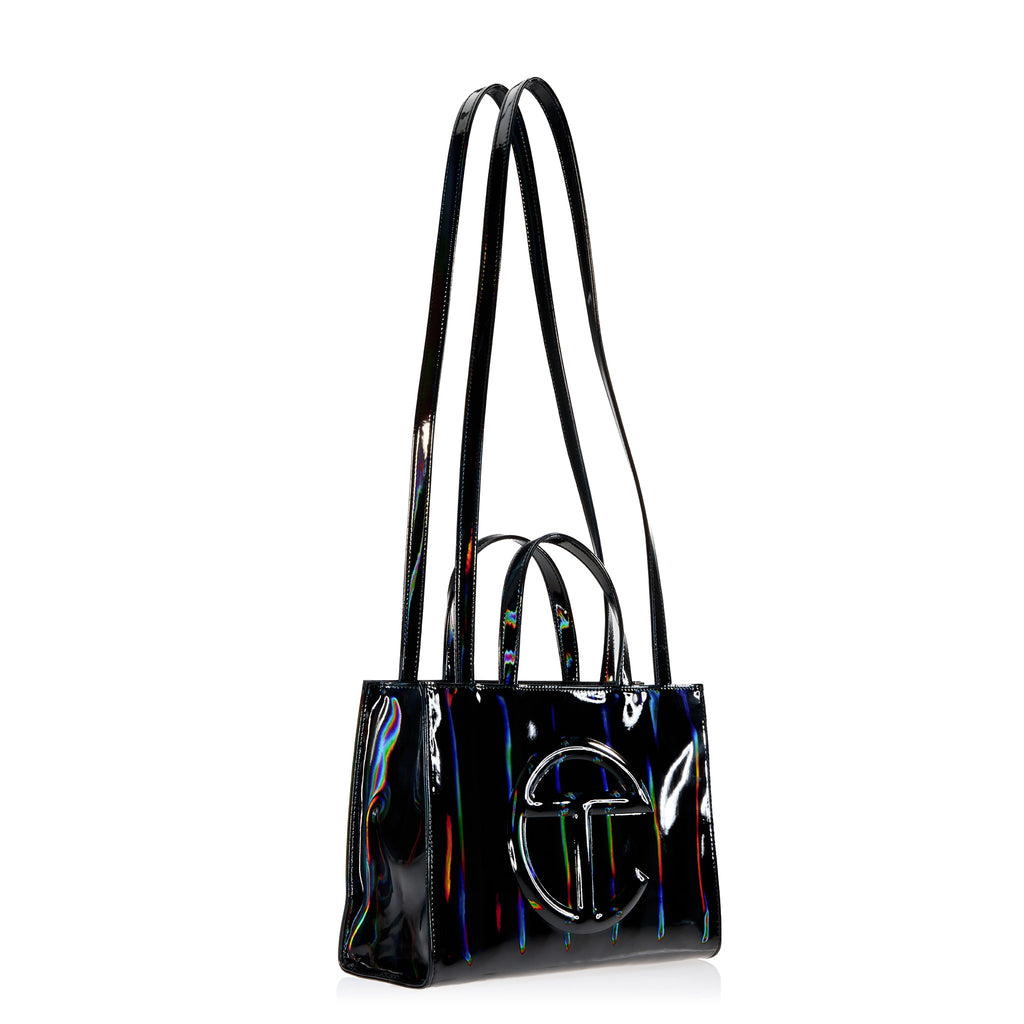 Shmedium Shopping Bag - Black Rainbow - Shopping Bags & Shoppers