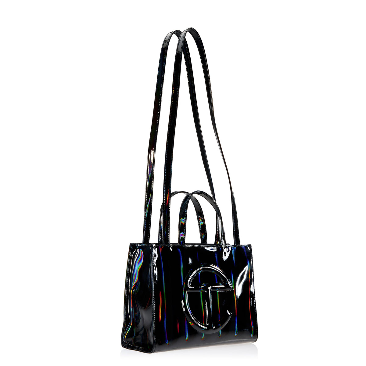 Shmedium Shopping Bag - Black Rainbow - Shopping Bags & Shoppers