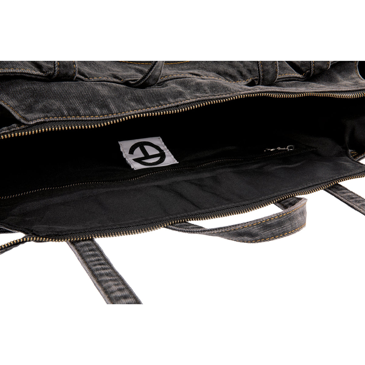 Large Denim Shopper - Black - Shopping Bags & Shoppers