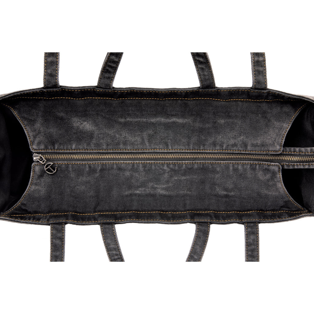 Large Denim Shopper - Black - Shopping Bags & Shoppers