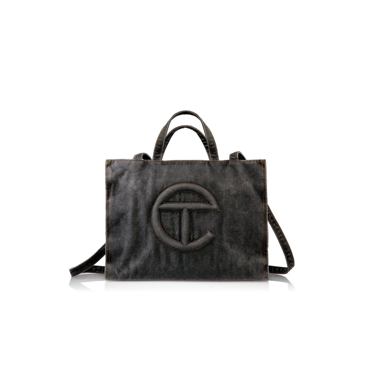 Medium Denim Shopper - Black - Shopping Bags & Shoppers