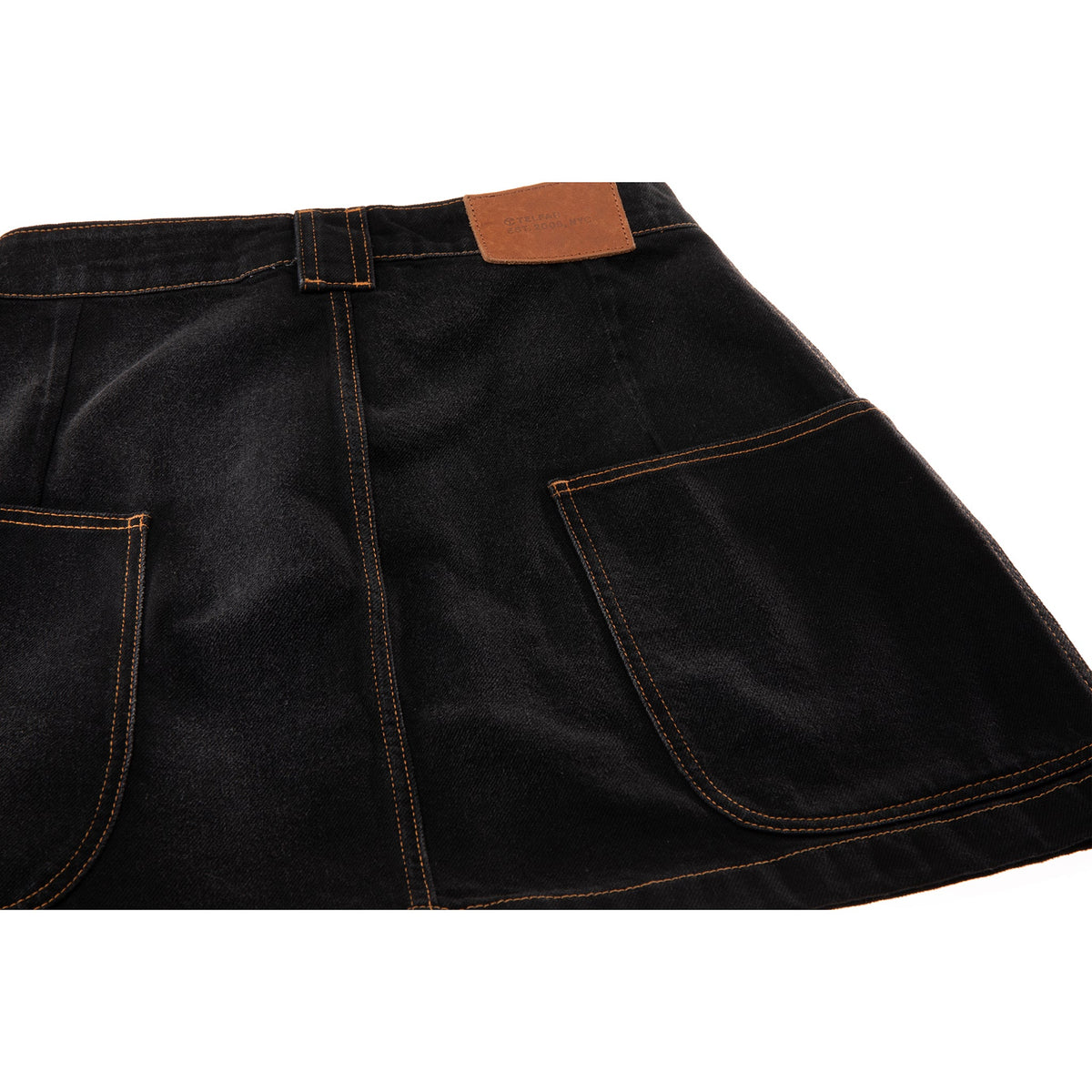 Short Jean Skirt - Black - Dresses & Skirts