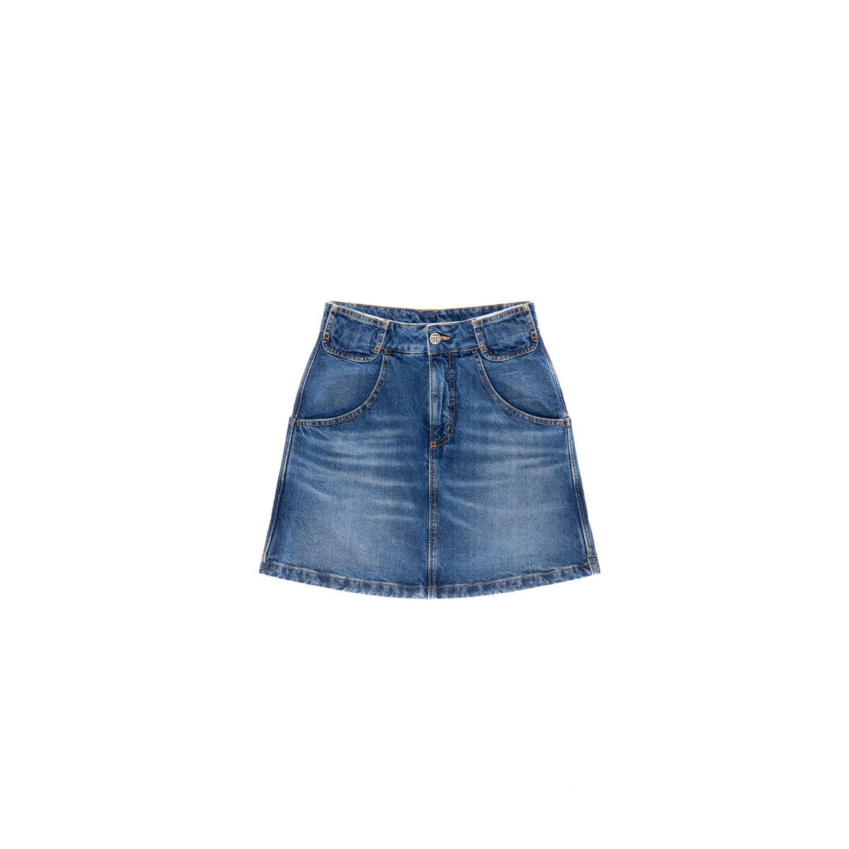 Short Jean Skirt - Blue - Dresses & Skirts