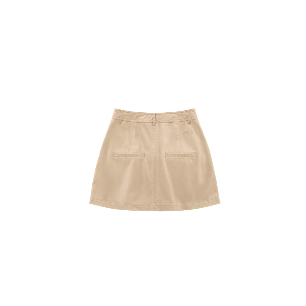 Short Work Skirt - Khaki - Dresses & Skirts