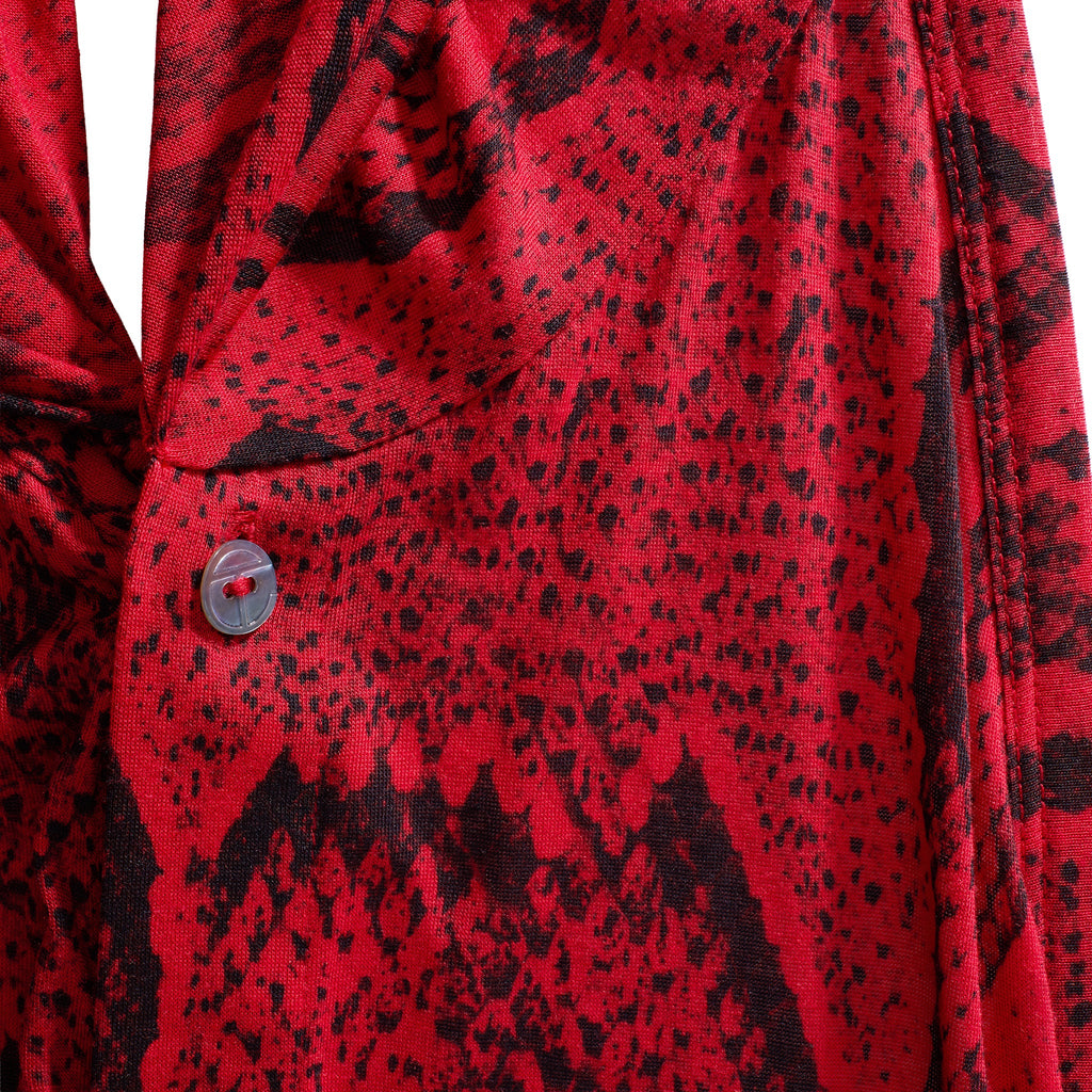 Skinny Scarf Button Down - Red - Scarves & Neckwear