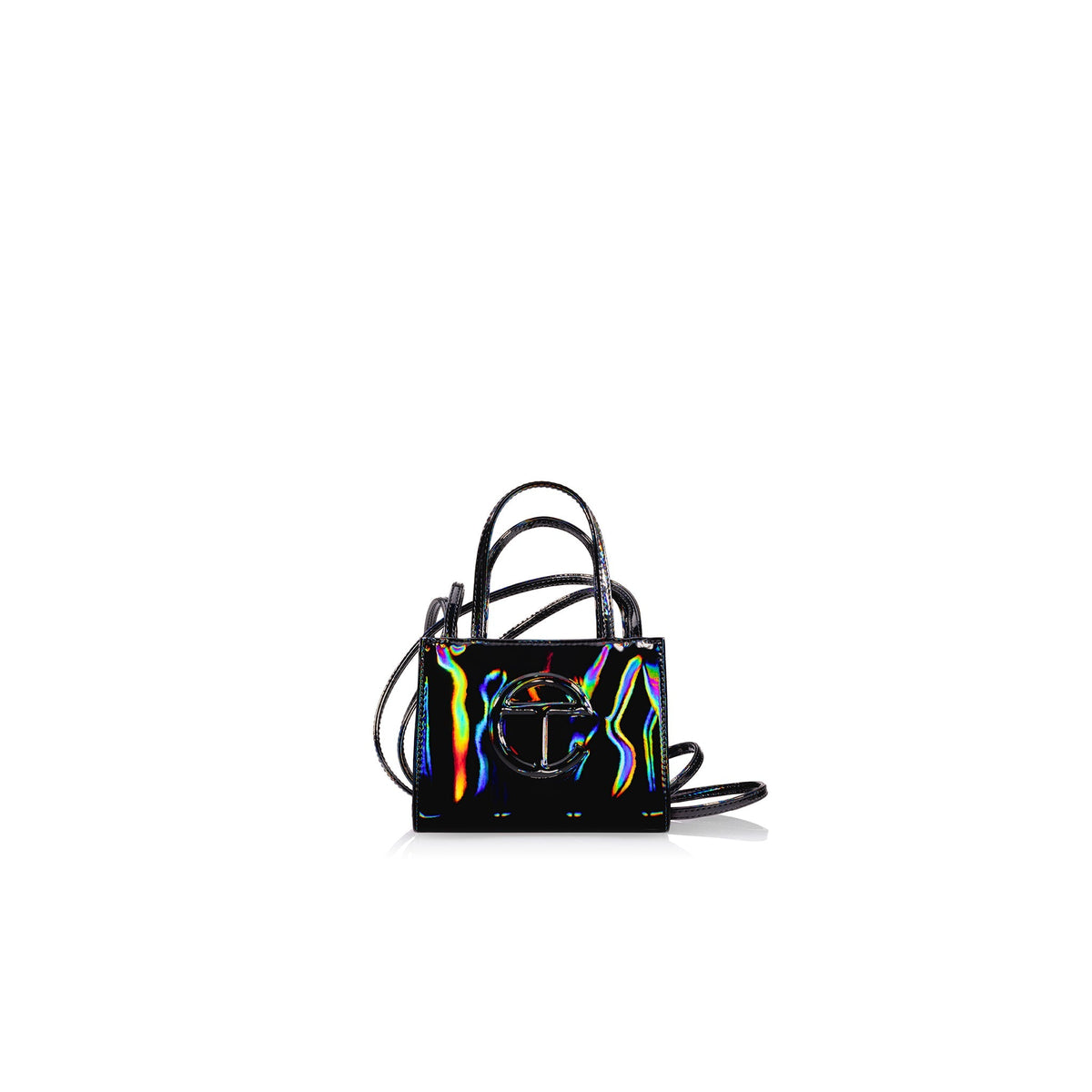 Small Shopping Bag - Black Rainbow - Shopping Bags & Shoppers