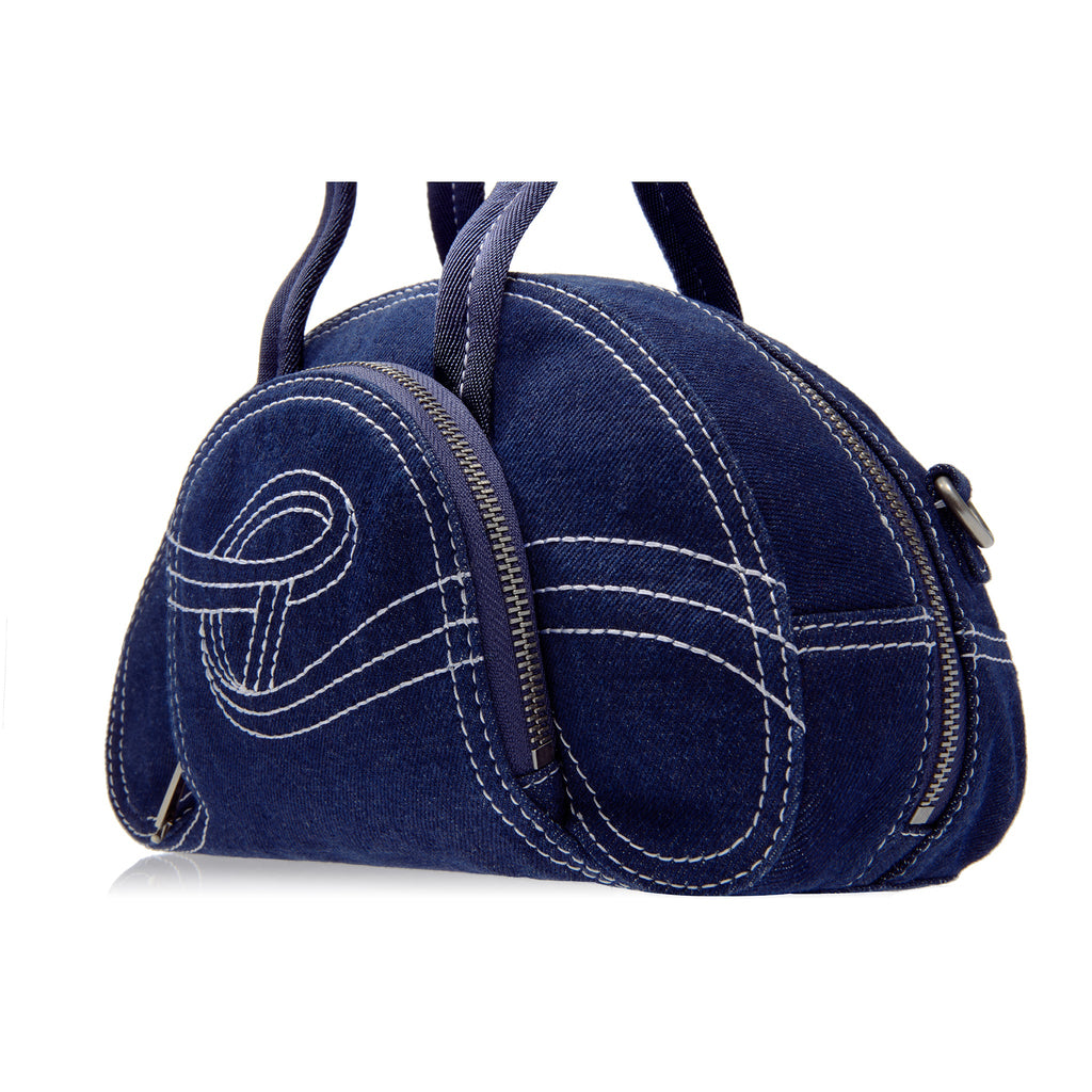 Small Denim Dumpling - Blue - Dumpling Bags