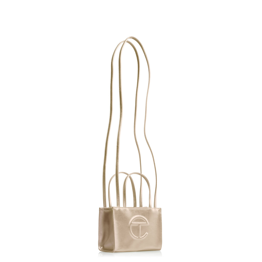Small Shopping Bag - Gold - Shopping Bags & Shoppers