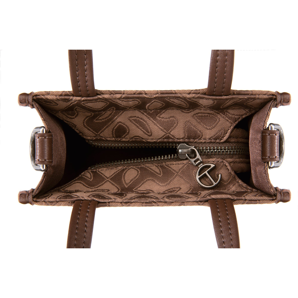 Small Jacquard Shopper - Chocolate Monogram - Shopping Bags & Shoppers