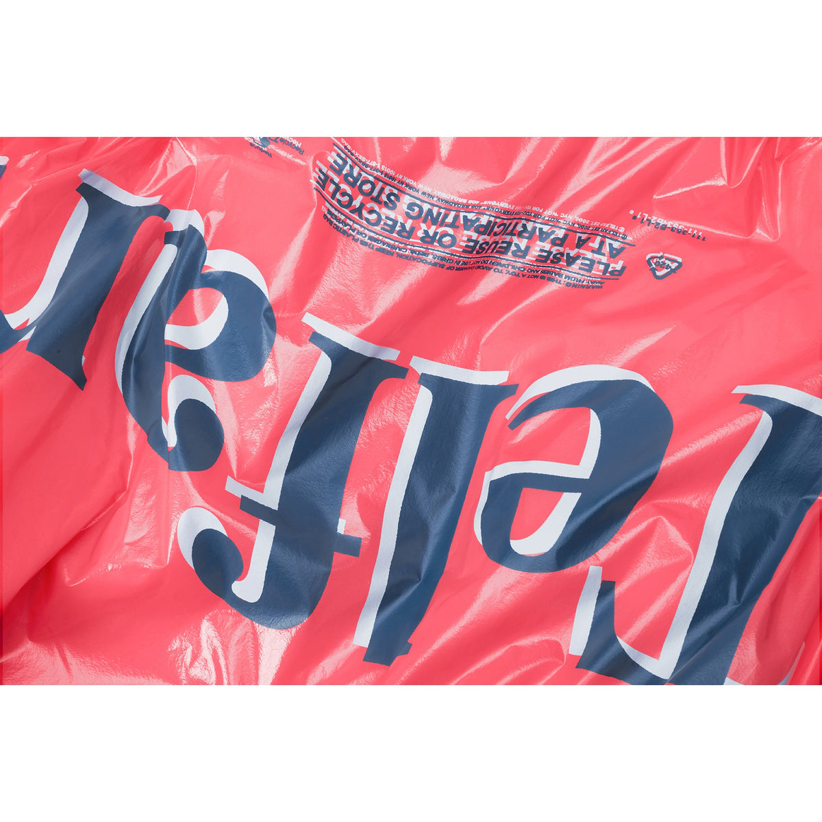 Micro Telfar Smiley Face Plastic Bag - Pink Haze - Plastic Bags