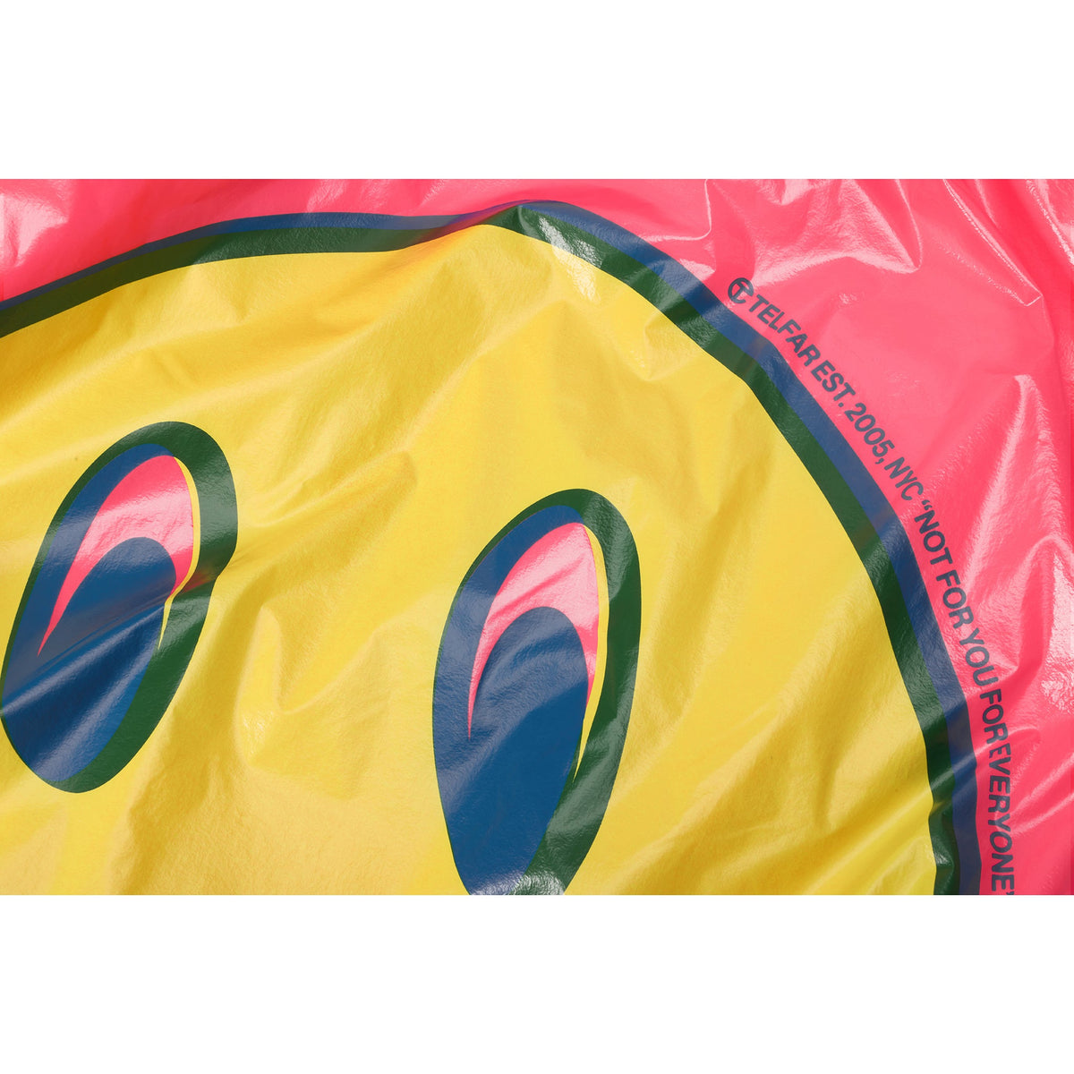 Micro Telfar Smiley Face Plastic Bag - Pink Haze - Plastic Bags