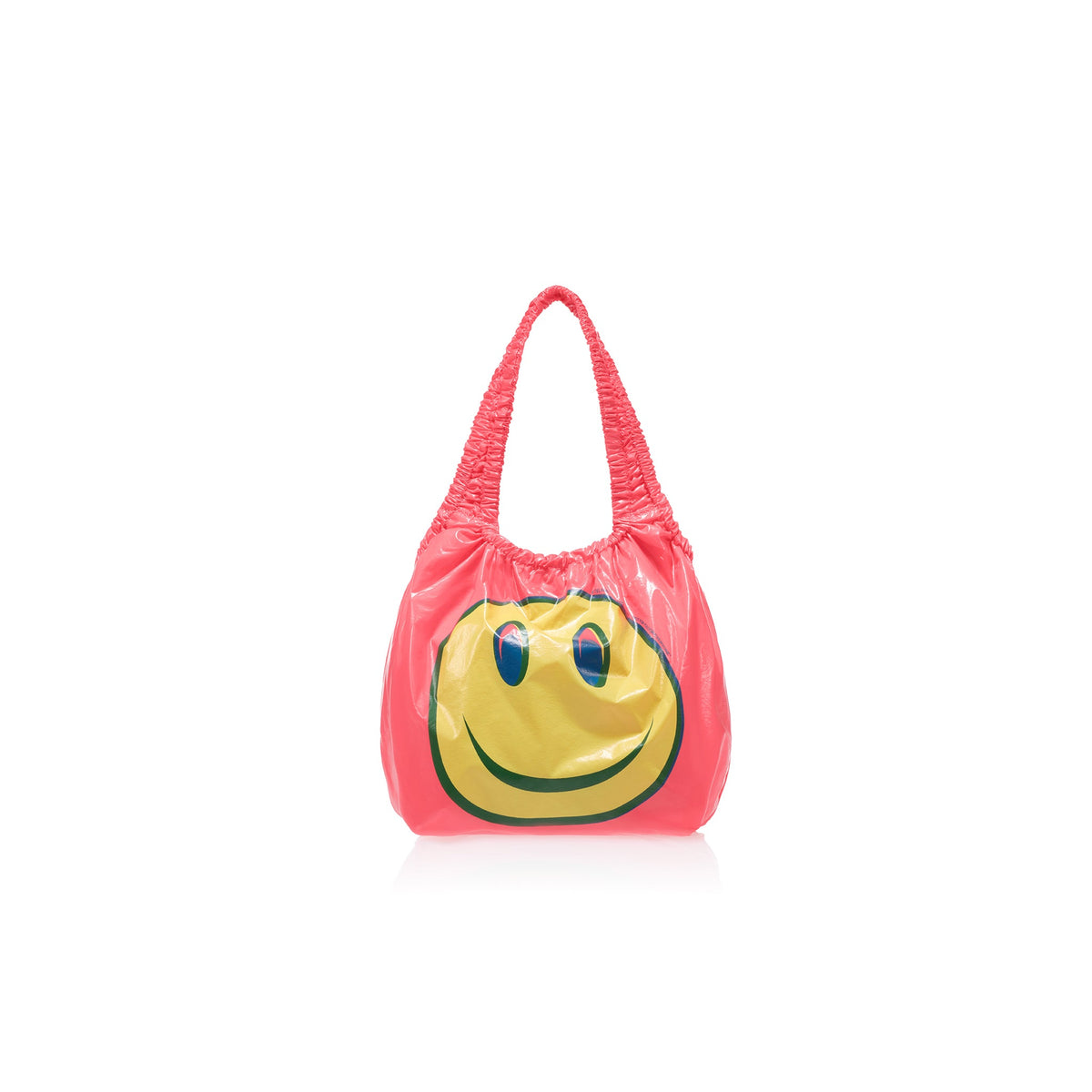 Micro Telfar Smiley Face Plastic Bag - Pink Haze - Plastic Bags