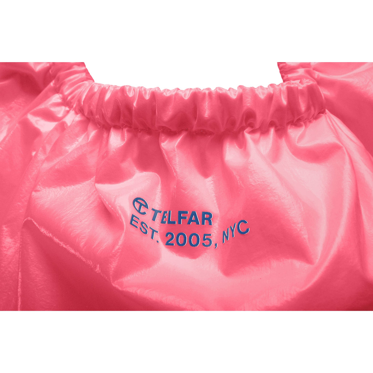 Micro Telfar Smiley Face Plastic Bag - Pink Haze - Plastic Bags