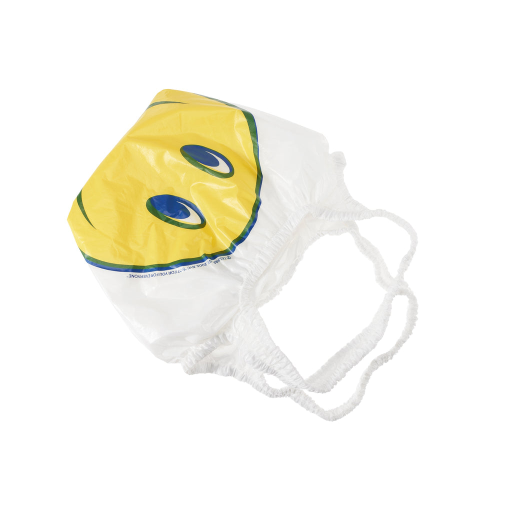 Micro Telfar Smiley Face Plastic Bag - White - Plastic Bags