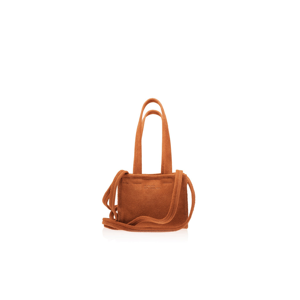 Small Suede Carry Bag - Rust - Carry Bags