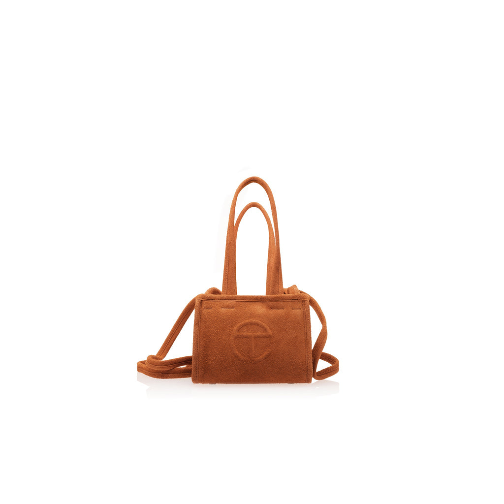 Small Suede Carry Bag - Rust - Carry Bags