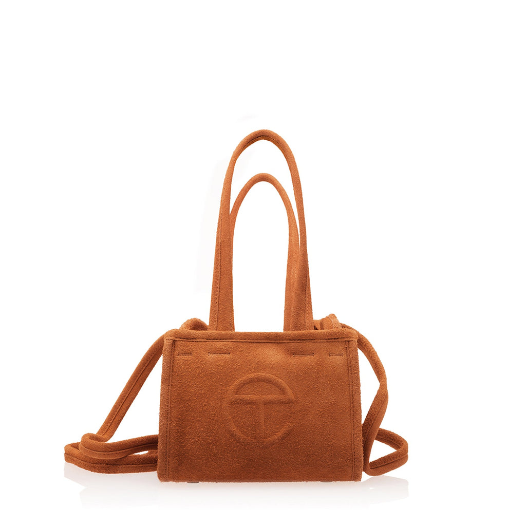 Small Suede Carry Bag - Rust - Carry Bags