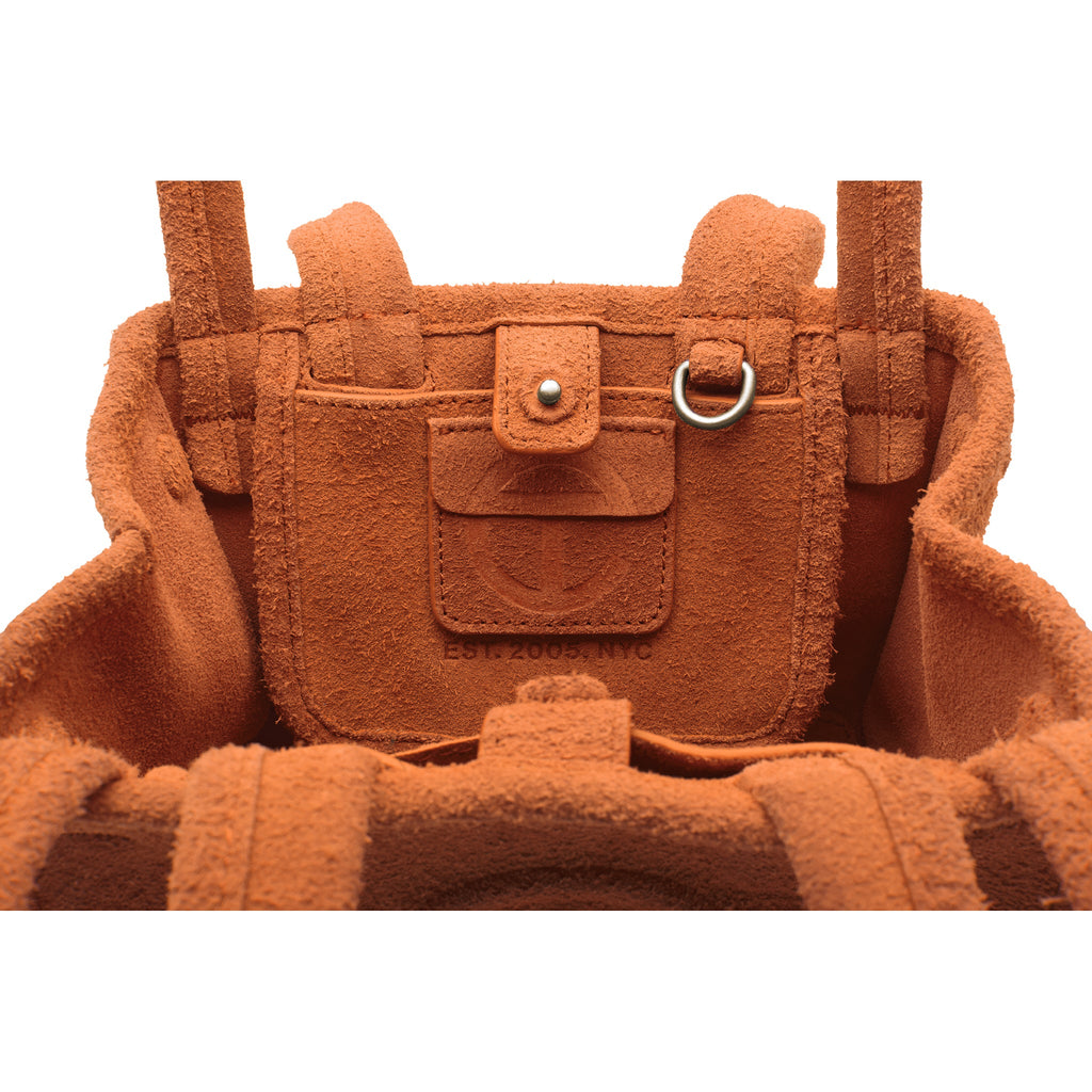Small Suede Carry Bag - Rust - Carry Bags