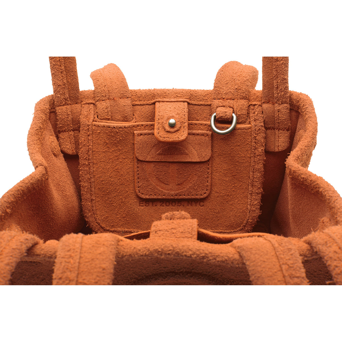 Small Suede Carry Bag - Rust - Carry Bags