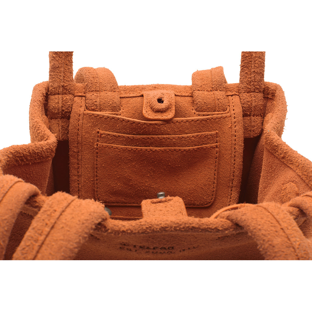 Small Suede Carry Bag - Rust - Carry Bags