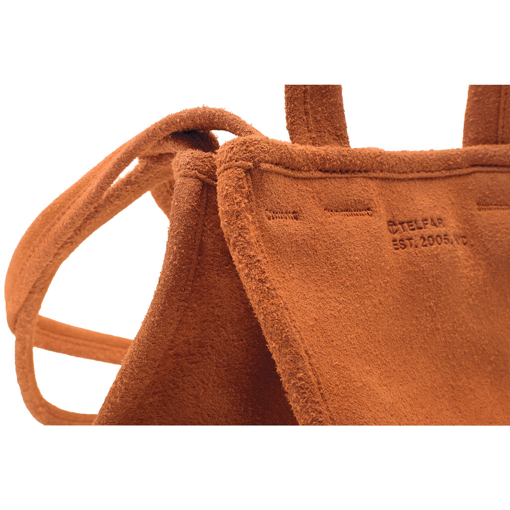 Small Suede Carry Bag - Rust - Carry Bags