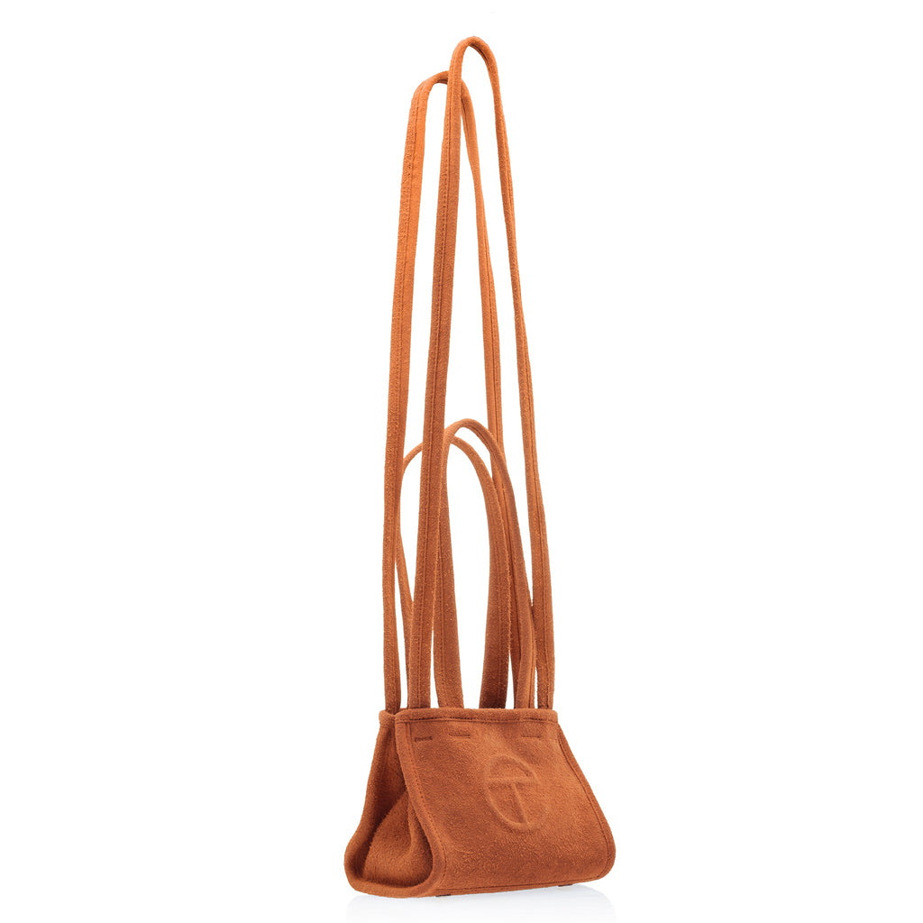 Small Suede Carry Bag - Rust - Carry Bags