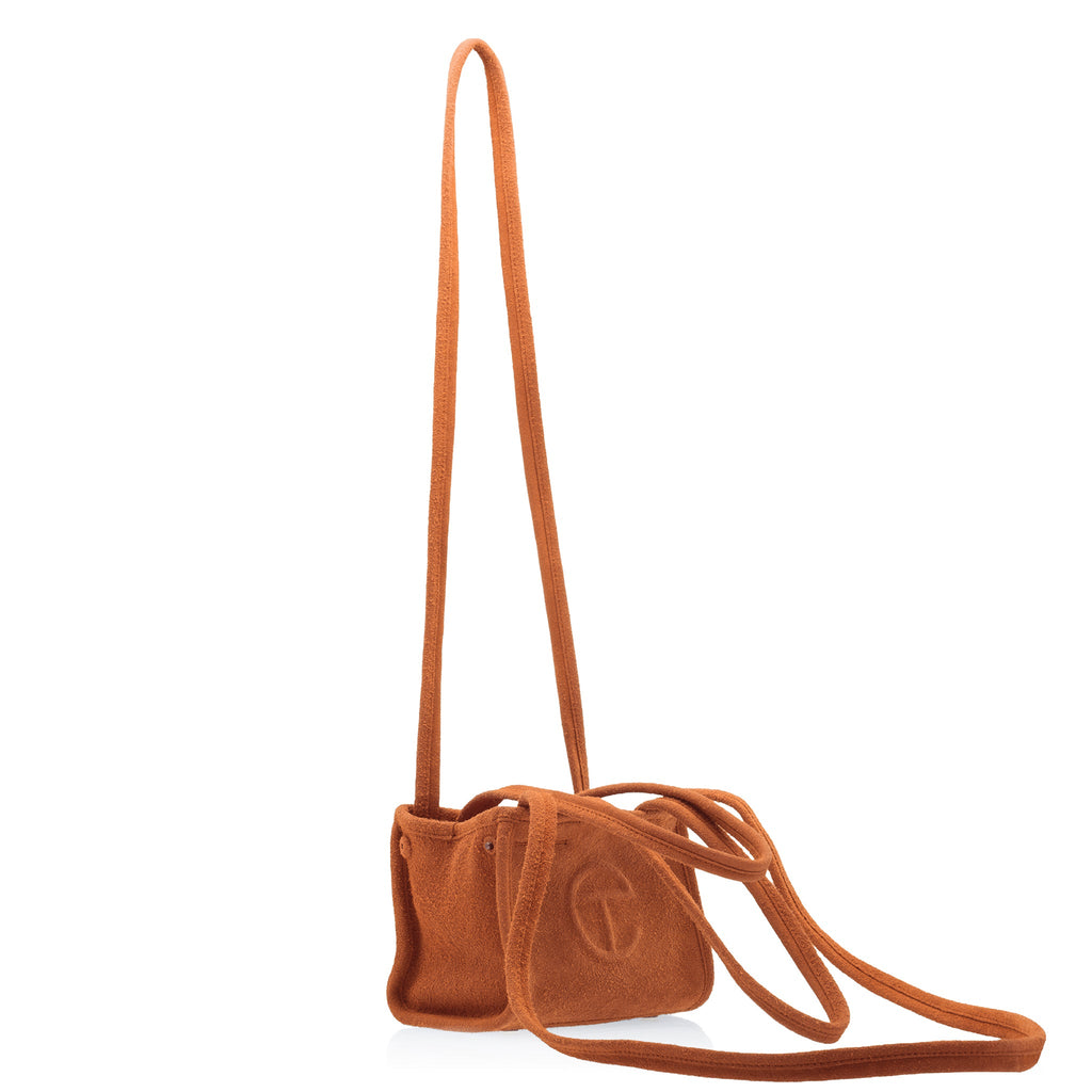 Small Suede Carry Bag - Rust - Carry Bags