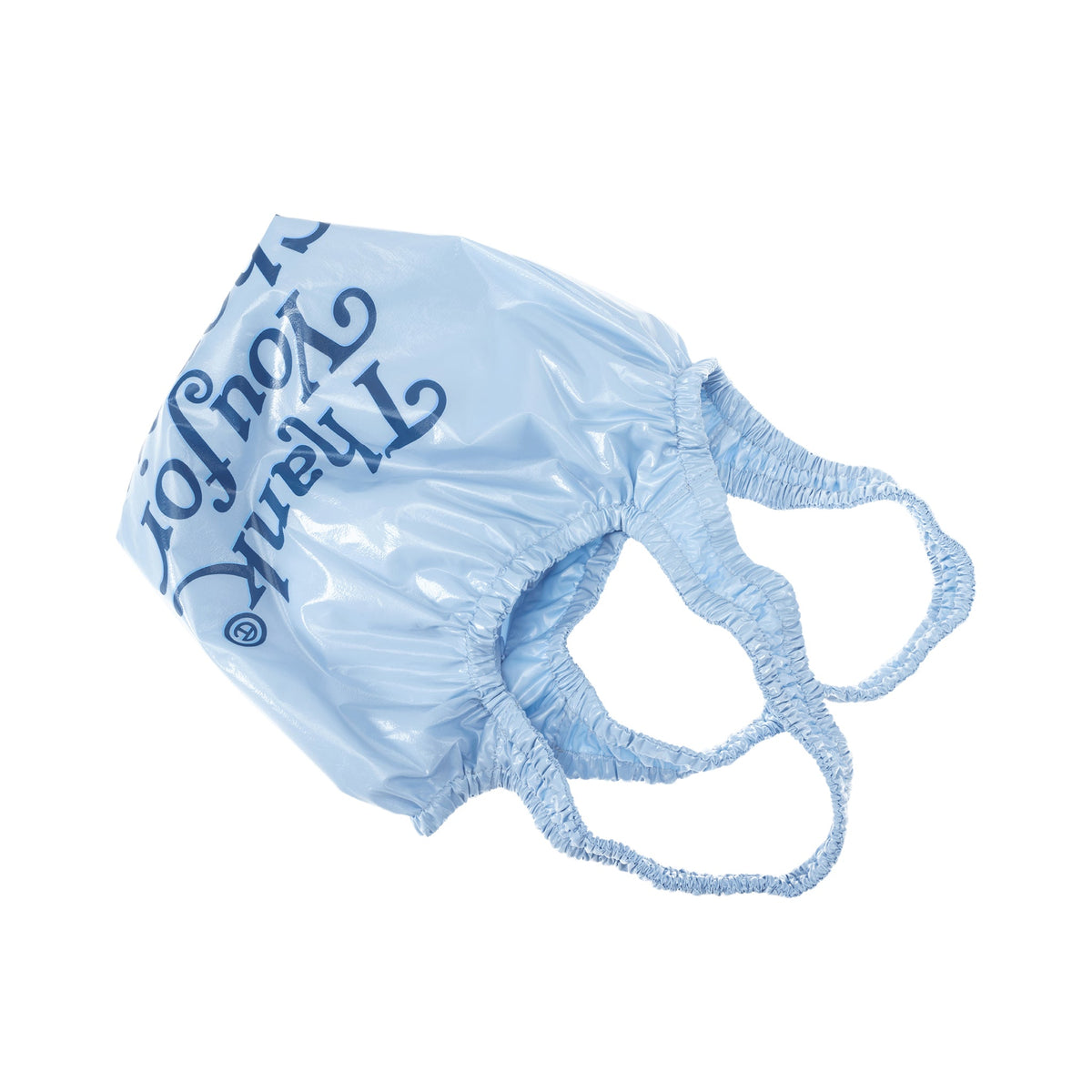 Micro Telfar Thank You Plastic Bag - Baby Blue - Plastic Bags