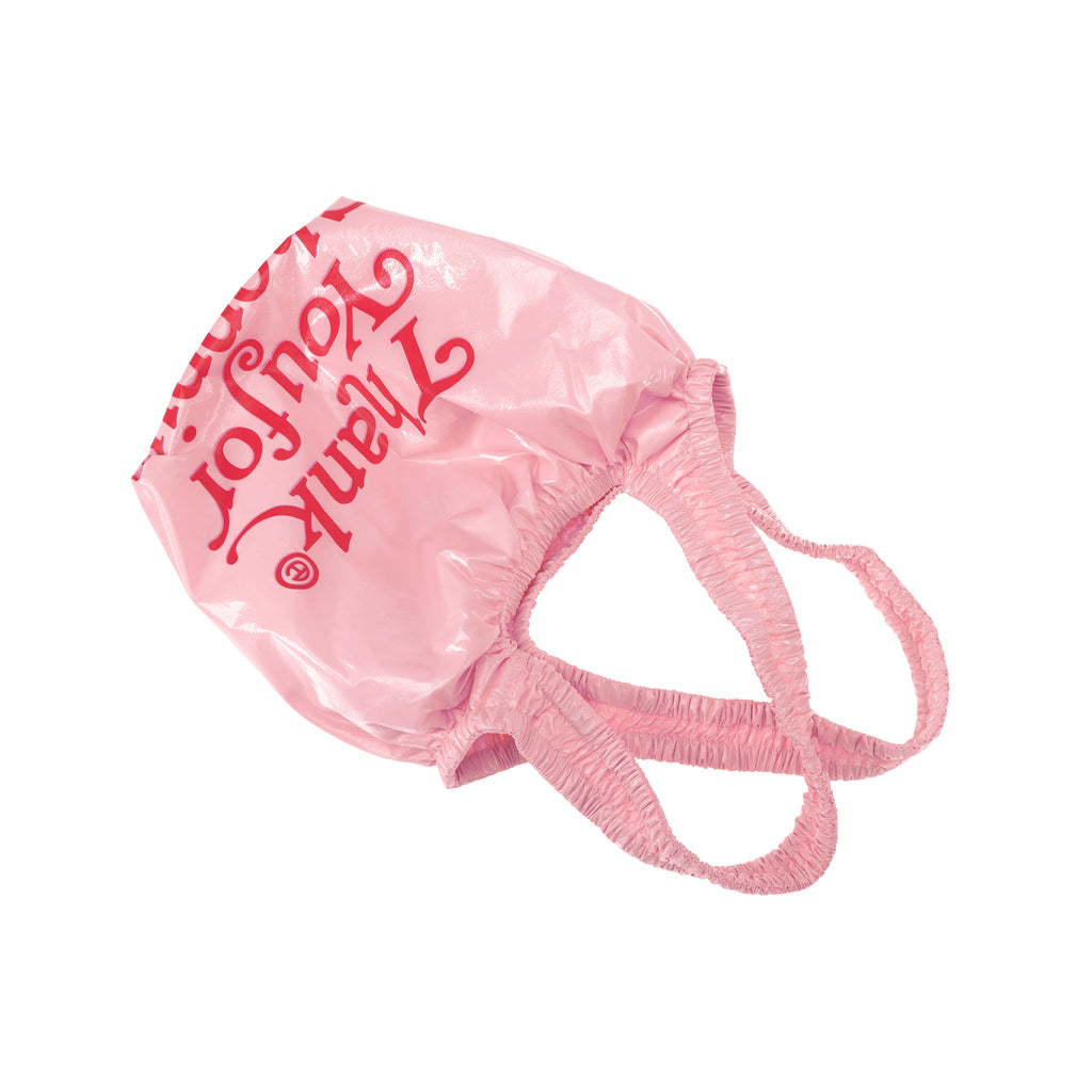 Micro Telfar Thank You Plastic Bag - Pink - Plastic Bags