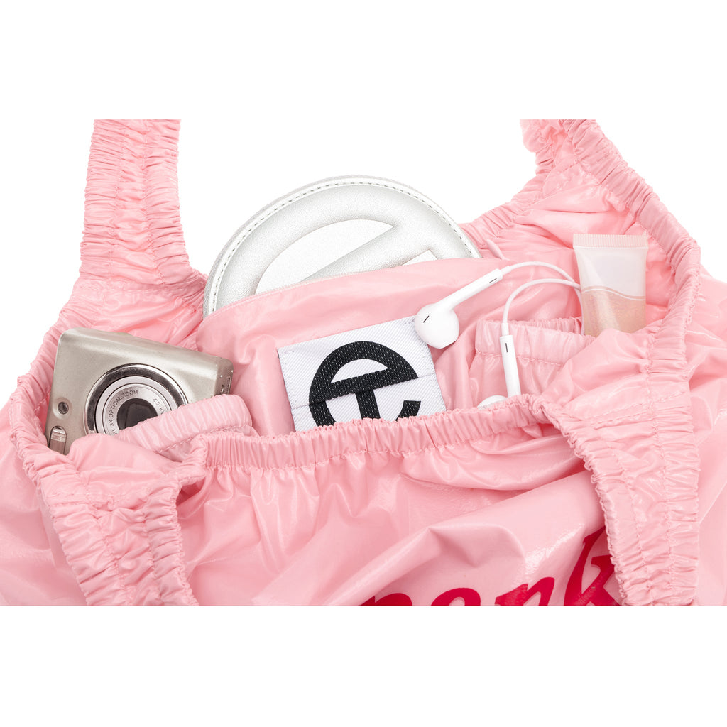 Micro Telfar Thank You Plastic Bag - Pink - Plastic Bags