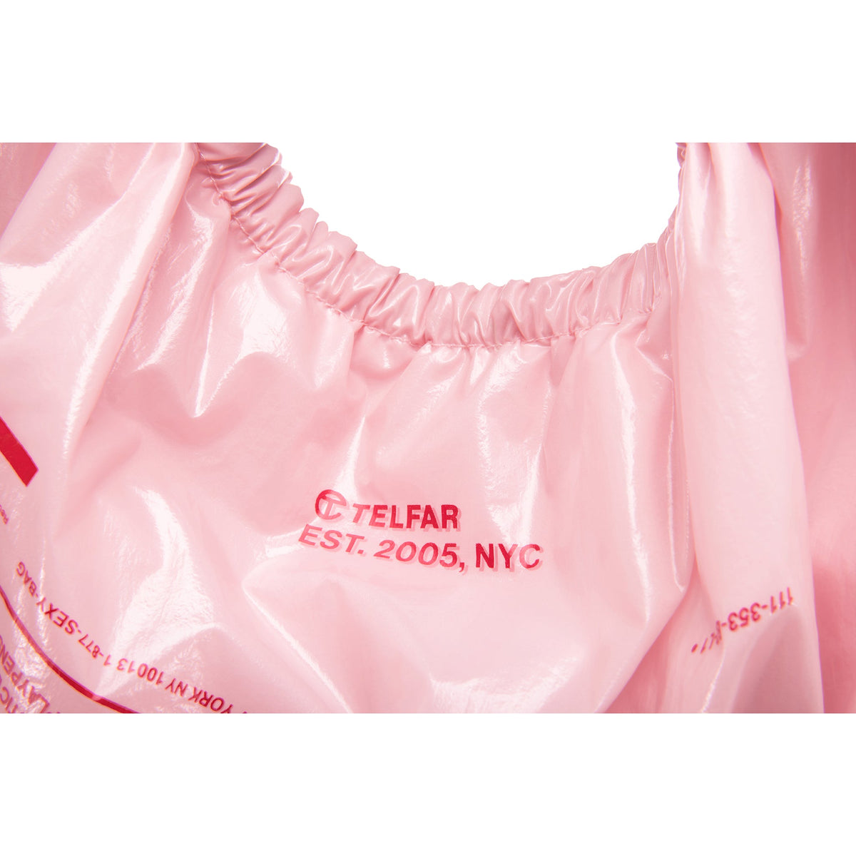 Micro Telfar Thank You Plastic Bag - Pink - Plastic Bags